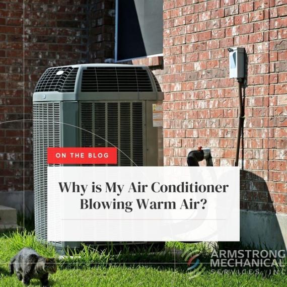 air conditioner blowing warm air